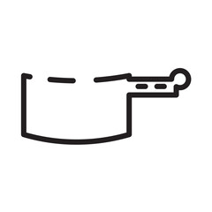 Chef Cleaver Cook Line Icon