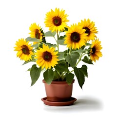 sunflower in a pot