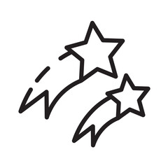 Bethlehem Christmas Star Line Icon