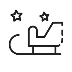 Christmas Claus Santa Line Icon