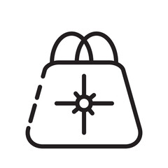 Bag Christmas Gift Line Icon