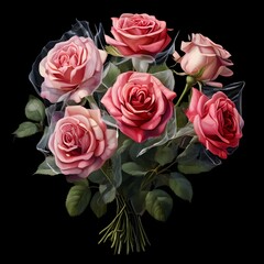 Fototapeta premium bouquet of roses