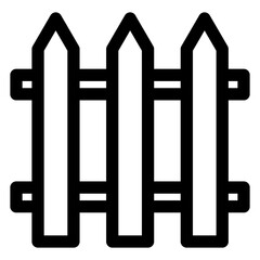 barrier line icon isolated on white background