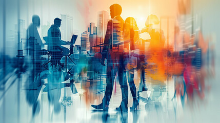 Design art concept abstract contemporary modern background business graphic idea. Work concept art design retro office poster icon hand team success digital ad artwork visual technology research job.