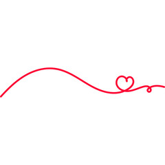 Heart Scribble Line