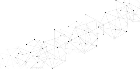 Abstract digital background of points and lines. Illustration Vector design digital technology concept. Global network connection.