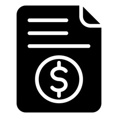 Bill Icon in Line Style