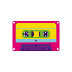 Aesthetics of the 90s, retro cassettes for a tape recorder. 2000s Elements . Modern flat style