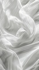 Obraz premium White textile with stylish lines and dots pattern. Modern material concept