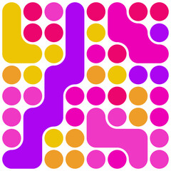 Trendy modern abstract pattern with geometric shapes, geometry graphics. Geometry modern grid pattern. Abstract pattern design. Graphic element modern pink violet background