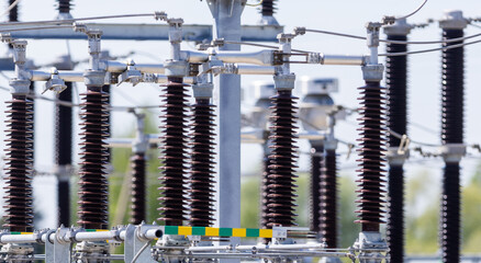 High Voltage Transmission Substation Components: Insulators and Electrical Equipment for Efficient Power Distribution
