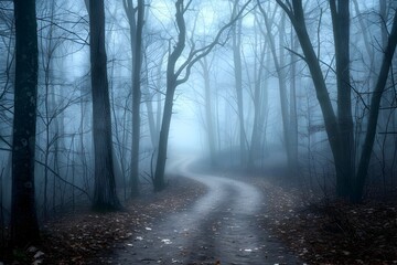 Embark on a Mysterious Journey Through the Fog Shrouded Forest s Winding Trails