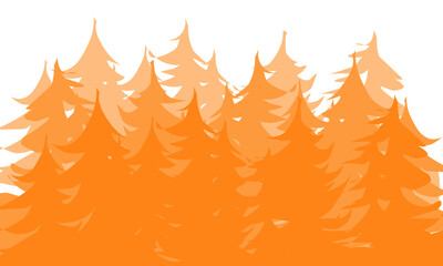 spruce forest illustration