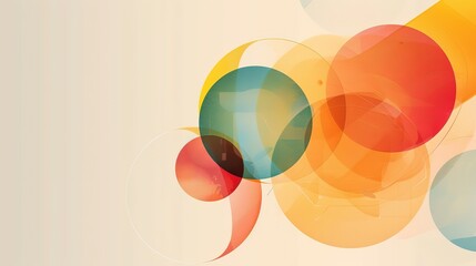 Obraz premium creative colorful geometric shape triangle circle with grungy texture retro vintage style, minimal trend design elements abstract background, banner , flyers design, Generative