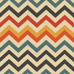 Chevron, Zig-Zag Tileable seamless pattern with bright colors