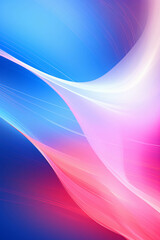 Obraz premium Abstract painting. Pink and blue waves of color.