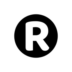 R round monogram