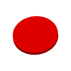 A 3d red dot