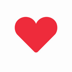 vector heart in white background