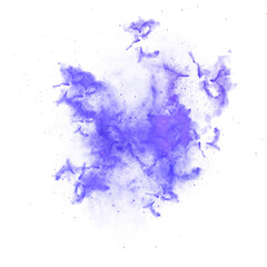 PNG blue watercolor galaxy with stary splash transparent background clipart