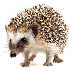 Obraz premium a photo of Hedgehog, isolated on white background.