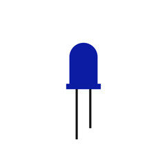 blue semiconductor vector icon
