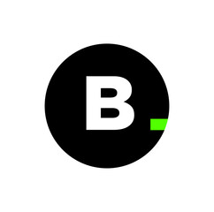 Round b monogram