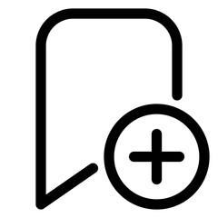 add line icon isolated on white background