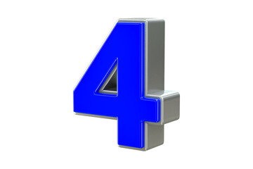 3d sales discount Number 4 percentage price tag for discount sale promotion concept by 3d render