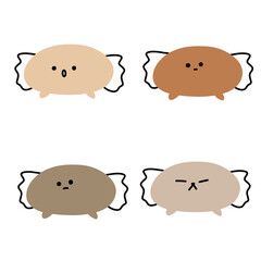 Axolotl Illustration - Cute Underwater Pet | Cute Hand Drawings | For Creative Projects | Minimalist Design