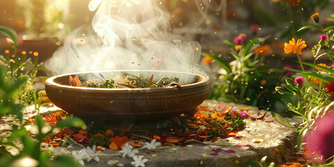 The Ancient Ritual: Offering Sacred Herbs