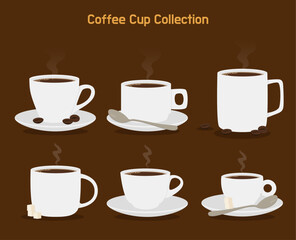 머그잔에 담긴 커피 컬렉션