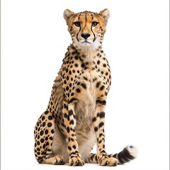 Photo of Cheetah, Isolate on white background