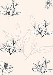 seamless floral pattern with flowers