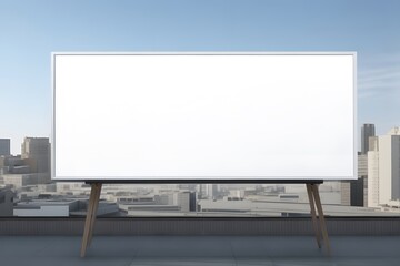 blank billboard on a street
