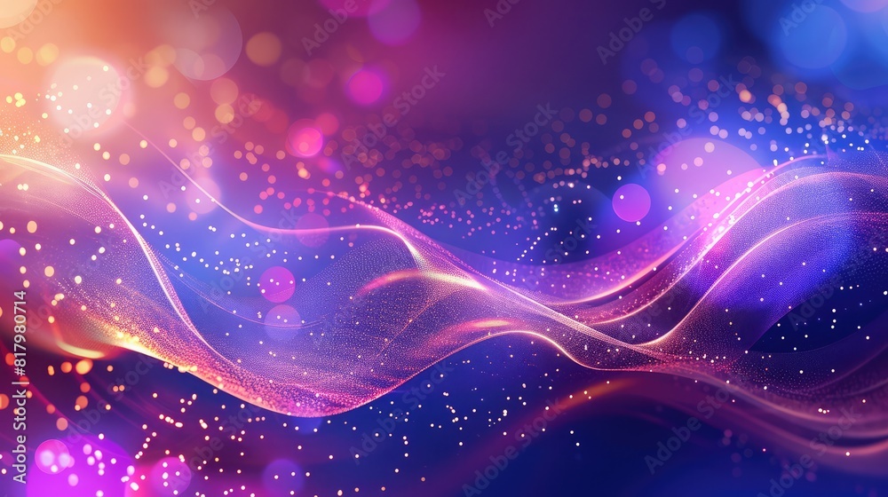 Poster dynamic abstract patterns wave and sound backgrounds,a colorful abstract light background , line of 