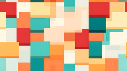 flat pattern of abstract blocks pattern geometric shapes design poster background