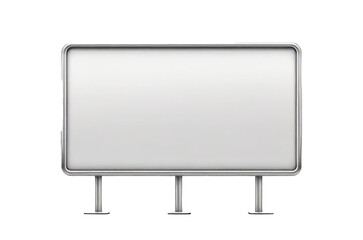 Obraz premium blank mockup of billboard isolated on white