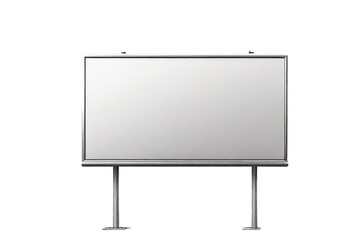 Obraz premium blank mockup of billboard isolated on white