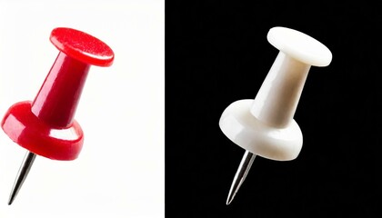 pins isolated on white background