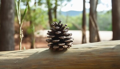 pinecone in my local forrest - Powered by Adobe