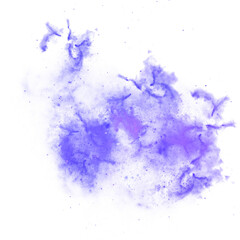 Fototapeta premium PNG blue watercolor galaxy with stary splash transparent background clipart