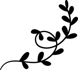 leaf of wreath ornament illustration