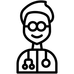 doctor line icon
