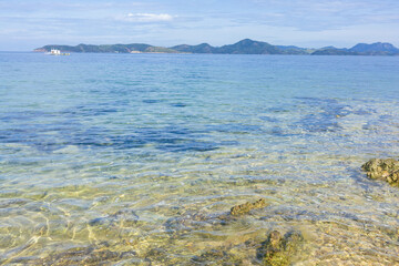 the tranquil shoreline of Coron in Palawan region of the Philippines