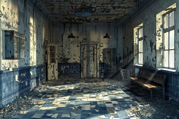 
Abandoned room in an abandoned house