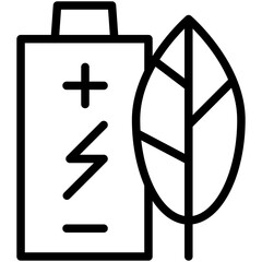battery line icon