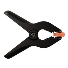 C-Clamp 3D Rendering isolated on transparent background