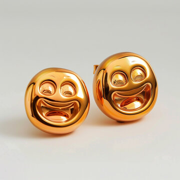 cool electroformed earrings made of polished oran
