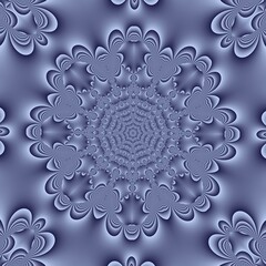 motif vintage romantique carré en dégradés de bleu-violet avec des effets de lumière pour utilisations diverses
